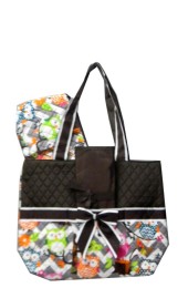 Quilted Diaper Bag-GQL2121/BR